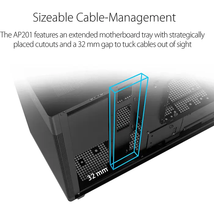 ASUS AP201 ASUS PRIME CASE, tower case (black)