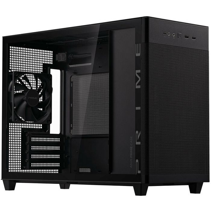 ASUS AP201 Prime case, TG tempered glass - black 90DC00G0-B39010