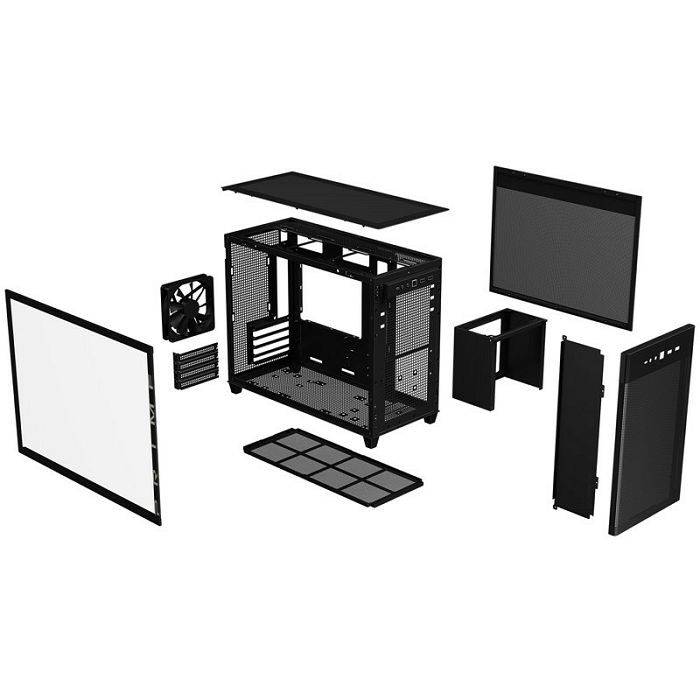 ASUS AP201 Prime case, TG tempered glass - black 90DC00G0-B39010