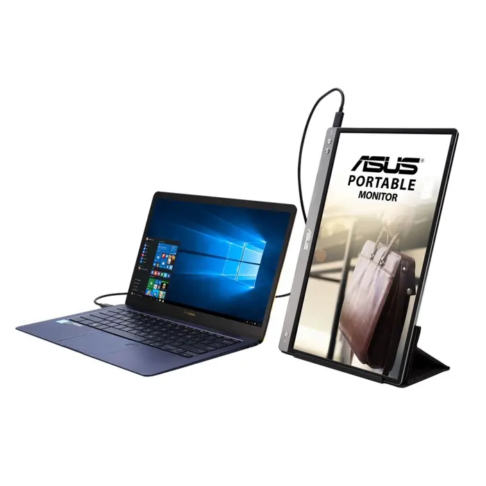 ASUS MB14AC computer monitor 35.6 cm (14") 1920 x 1080 pixels Full HD Grey