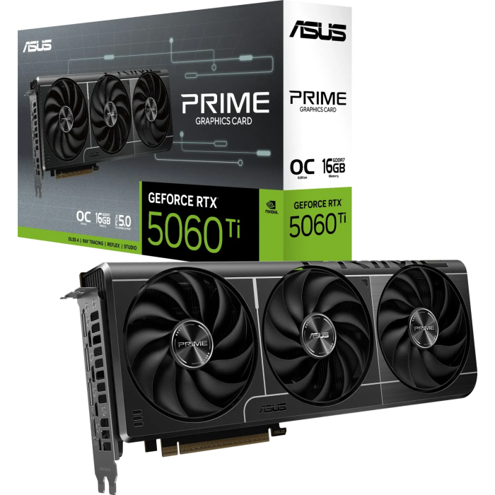 ASUS Prime GeForce RTX 5060 TI OC, 16GB GDDR7, PCI-E 5.0
