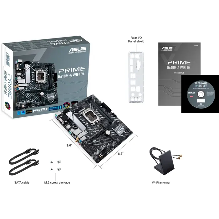 ASUS PRIME H610M-A WIFI D4, motherboard - Socket 1700