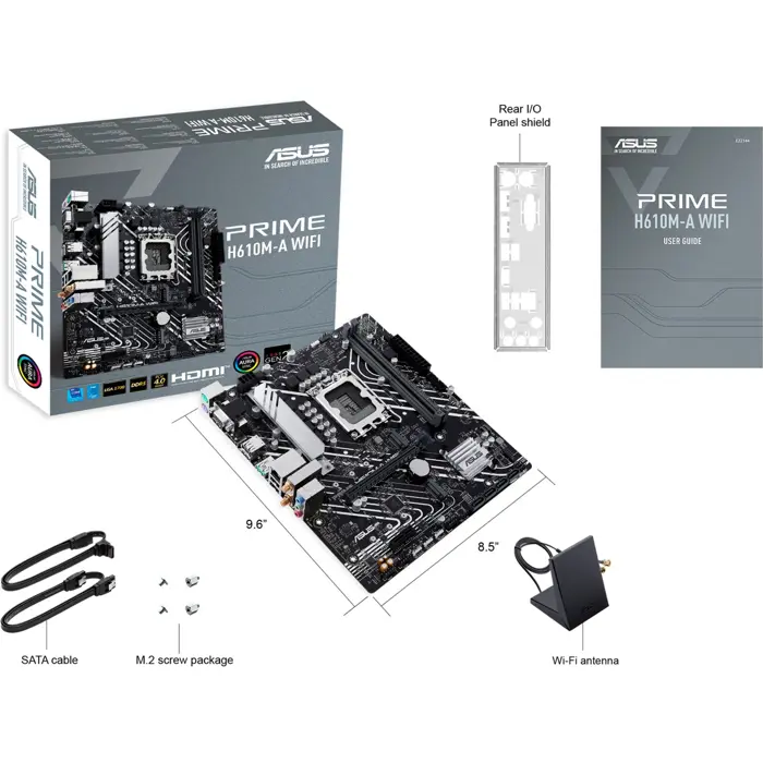 ASUS PRIME H610M-A WIFI - Socket 1700 - motherboard