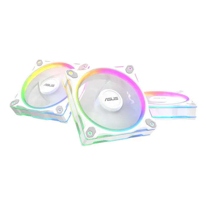 ASUS Prime MR120 Fan ARGB White 3in1 Computer case 12 cm