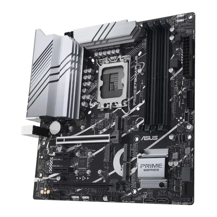 Asus | PRIME Z790M-PLUS | Processor family Intel | Processor socket LGA1700 | DDR5 DIMM | Memory slots 4 | Supported hard disk drive interfaces SATA, M.2 | Number of SATA connectors 4 | Chipset Inte