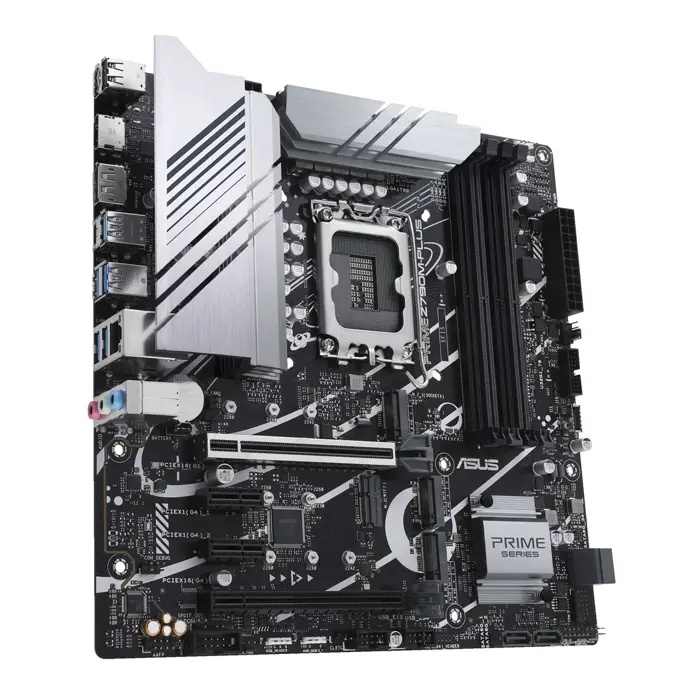 Asus | PRIME Z790M-PLUS | Processor family Intel | Processor socket LGA1700 | DDR5 DIMM | Memory slots 4 | Supported hard disk drive interfaces SATA, M.2 | Number of SATA connectors 4 | Chipset Inte