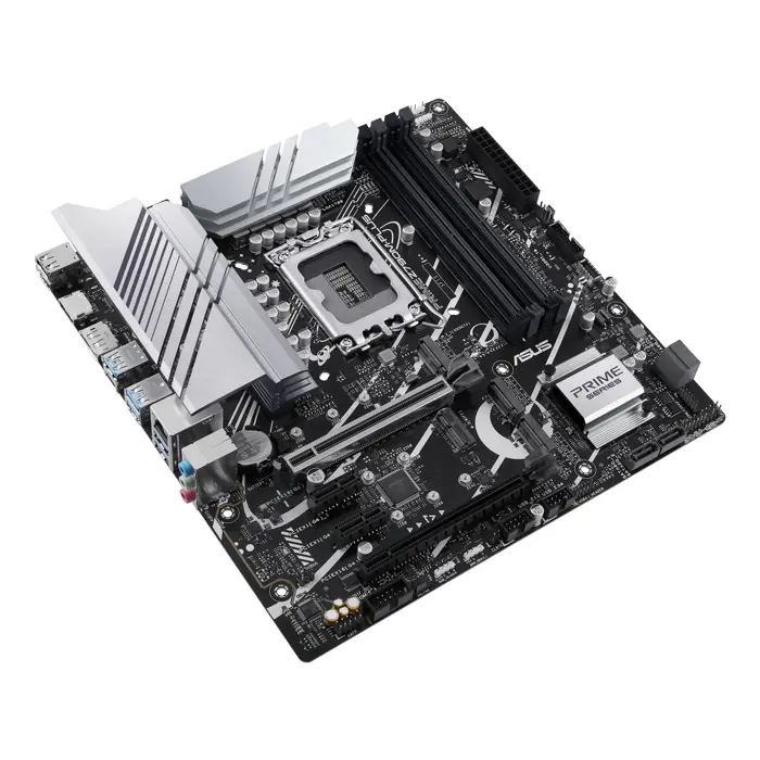Asus | PRIME Z790M-PLUS | Processor family Intel | Processor socket LGA1700 | DDR5 DIMM | Memory slots 4 | Supported hard disk drive interfaces SATA, M.2 | Number of SATA connectors 4 | Chipset Inte