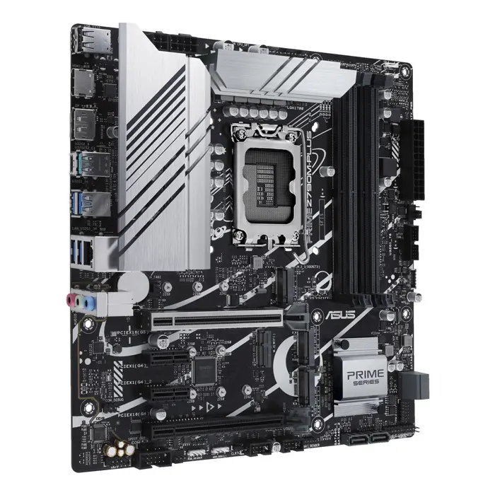 Asus | PRIME Z790M-PLUS | Processor family Intel | Processor socket LGA1700 | DDR5 DIMM | Memory slots 4 | Supported hard disk drive interfaces SATA, M.2 | Number of SATA connectors 4 | Chipset Inte
