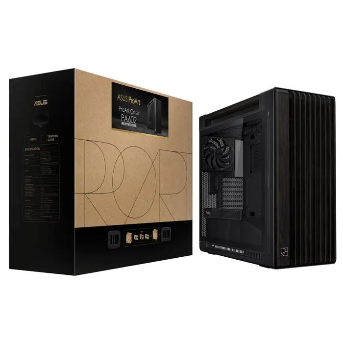 ASUS ProArt PA602 Wood Edition Midi Tower Black