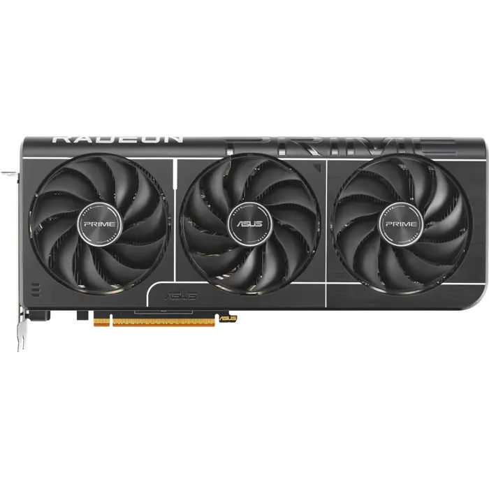 ASUS Radeon RX 9070 PRIME GAMING OC, graphics card gray, RDNA4, GDDR6, 3x DisplayPort, 1x HDMI