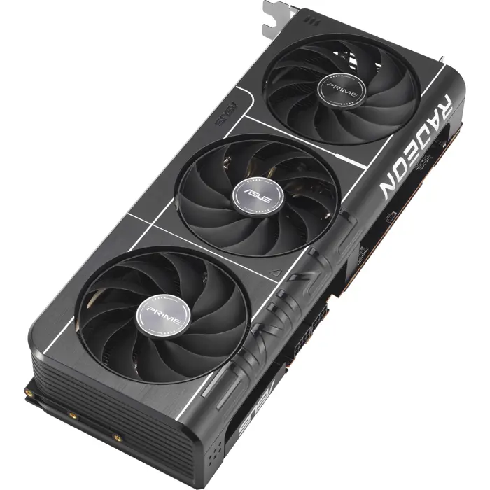 ASUS Radeon RX 9070 PRIME GAMING OC, graphics card gray, RDNA4, GDDR6, 3x DisplayPort, 1x HDMI