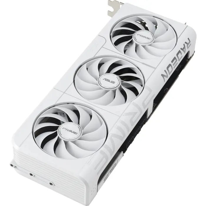 ASUS Radeon RX 9070 XT PRIME WHITE OC Edition, graphics card white, RDNA4, GDDR6, 3x DisplayPort, 1x HDMI 2.1