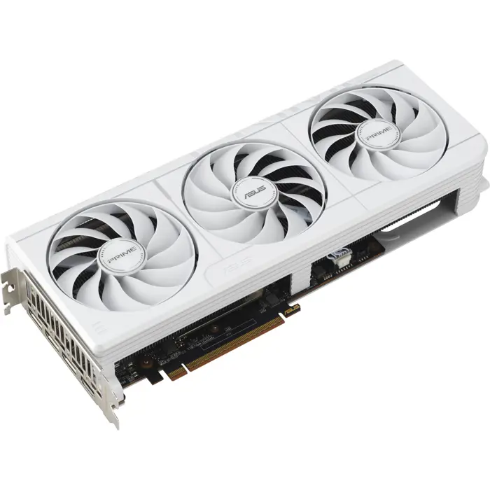 ASUS Radeon RX 9070 XT PRIME WHITE OC Edition, graphics card white, RDNA4, GDDR6, 3x DisplayPort, 1x HDMI 2.1