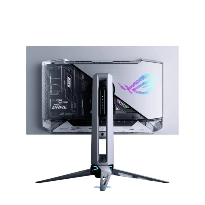 Asus ROG Swift OLED PG27AQWP-W (67.3 cm (26.5 inches), silver/transparent, QHD, USB hub, dual mode (QHD @ 540Hz, HD @ 720Hz), 540Hz panel)