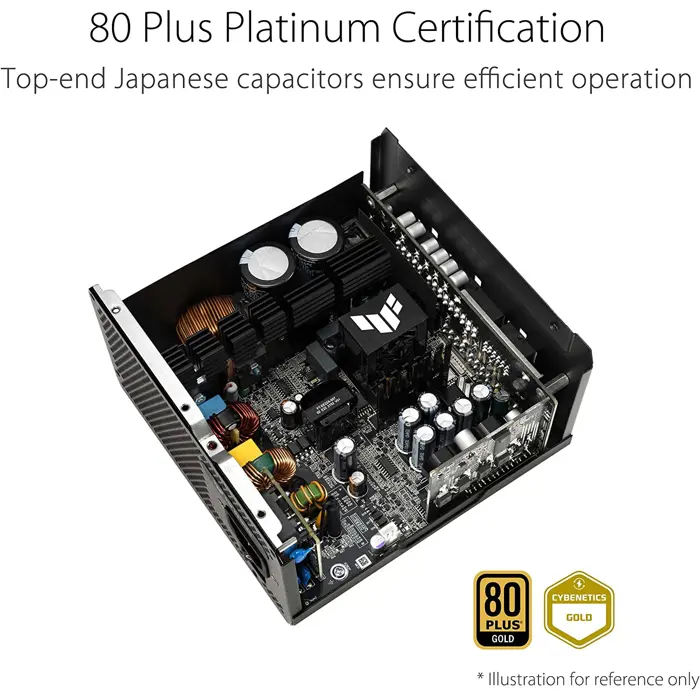 ASUS TUF Gaming 850W Gold, PC power supply (black, 4x PCIe, cable management, 850 watts)