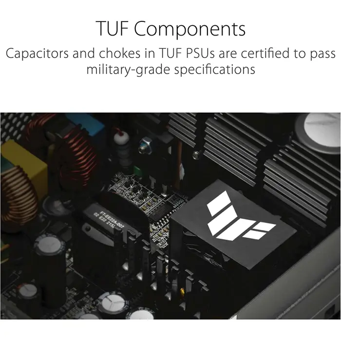 ASUS TUF Gaming 850W Gold, PC power supply (black, 4x PCIe, cable management, 850 watts)