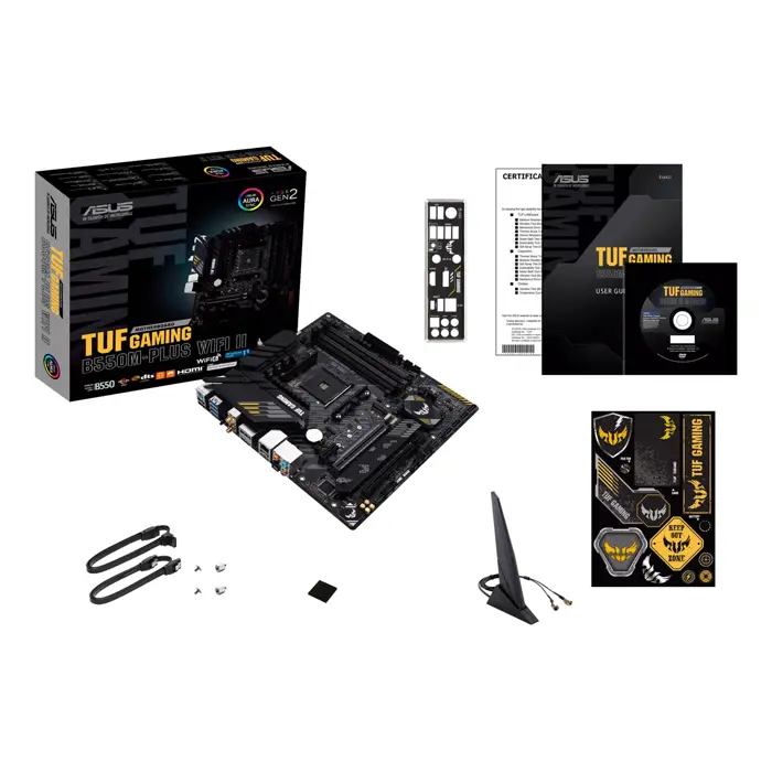 ASUS TUF GAMING B550M-PLUS WIFI II AMD B550 Socket AM4 micro ATX