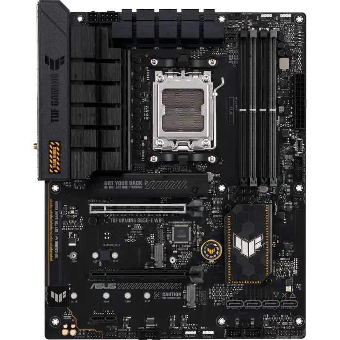 ASUS TUF GAMING B650-E WIFI - Socket AM5 - motherboard (black/light orange)