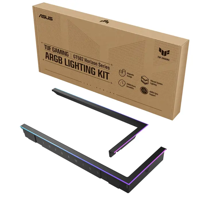 ASUS TUF GAMING GT502 Horizon ARGB Lighting Kit Black Midi Tower RGB Light Enhancement Kit