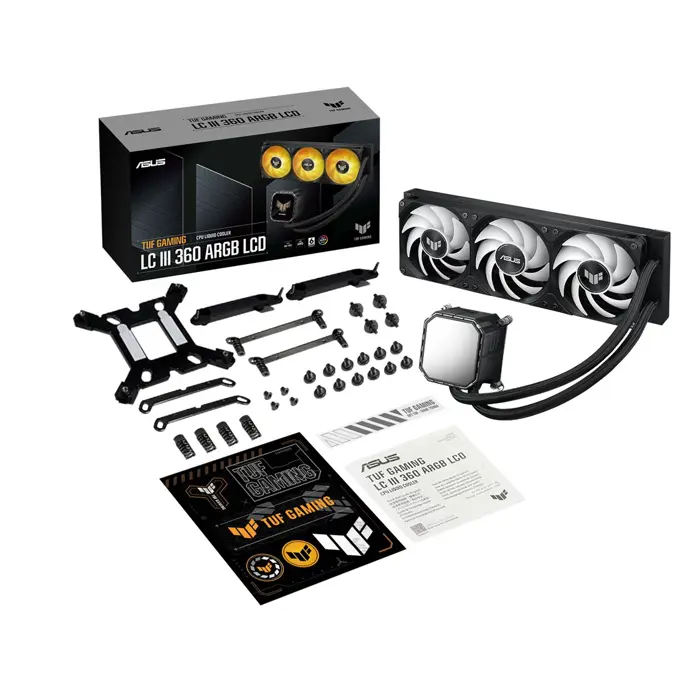 ASUS TUF Gaming LC III 360 ARGB LCD Computer case All-in-one liquid cooler 12 cm Black