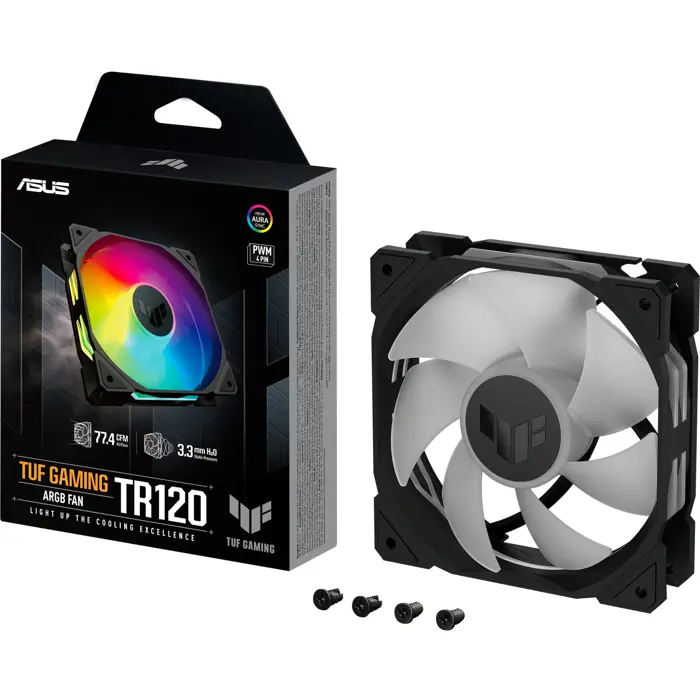 ASUS TUF GAMING TR120 ARGB, case fan (black/transparent)