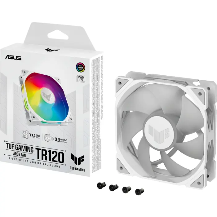 ASUS TUF GAMING TR120 ARGB, case fan (white/transparent)