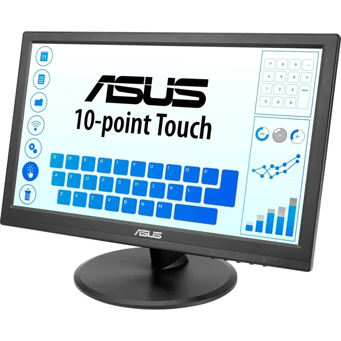 ASUS VT169HE Touch Monitor, LED monitor - 15.6 - black, FullHD, IPS, HDMI, VGA