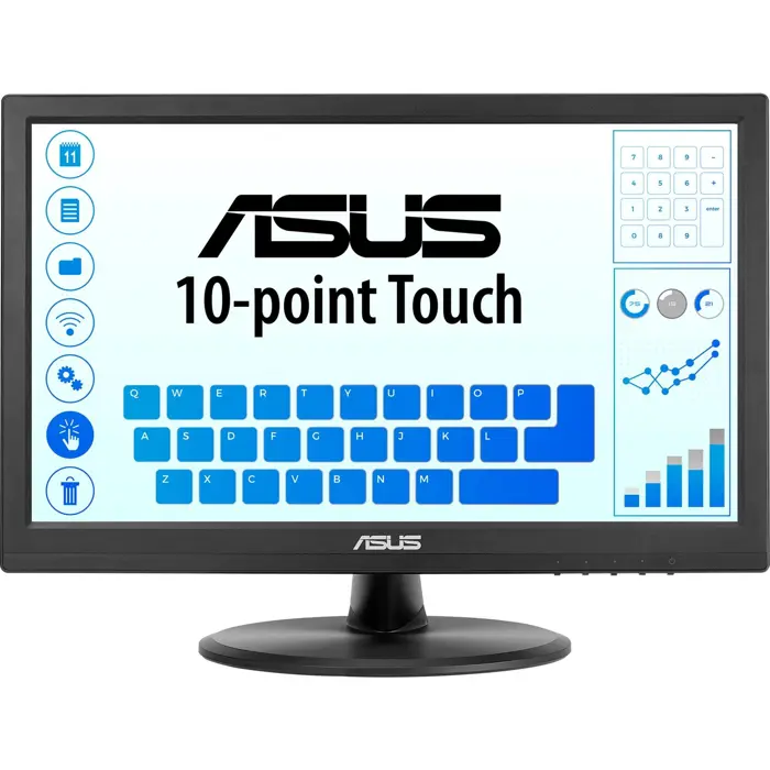 ASUS VT169HE Touch Monitor, LED monitor - 15.6 - black, FullHD, IPS, HDMI, VGA