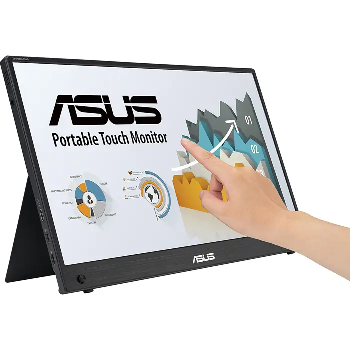 ASUS ZenScreen MB16AHT - 16 - LED - black, FullHD, IPS, multi-touch, USB-C