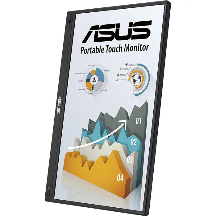 ASUS ZenScreen MB16AHT - 16 - LED - black, FullHD, IPS, multi-touch, USB-C