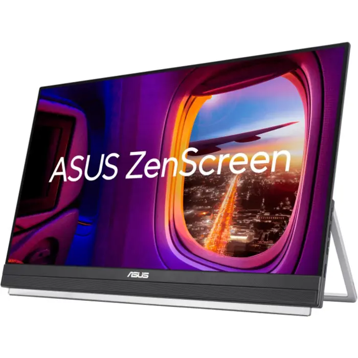 ASUS ZenScreen MB229CF, LED monitor - 22 - black/silver, FullHD, IPS, USB-C, 100Hz panel