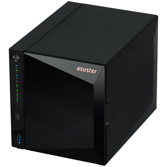 ASUSTOR NAS AS3304Tv2 Drivestor4 Pro Gen2 4x 3.5" - 1x 2.5Gbe Realtek QuadCore RTD1619B 1.7GHz 2GB single PSU desktop