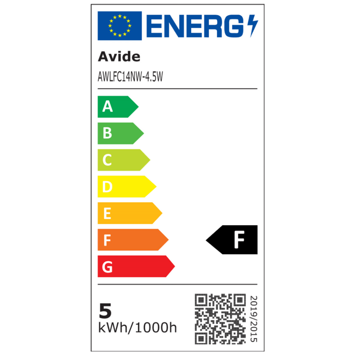 Avide Žarulja, LED 4.5W, E14, 4000K, 230V AC, bijela svjetlost - White Filament Candle 4.5W E14