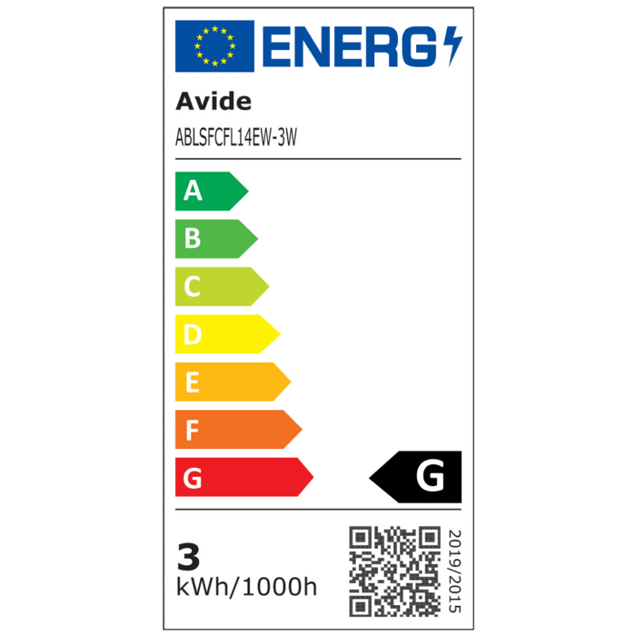 Avide Žarulja,LED 3W,E14,2700K,230V AC,topla bijela svjetlost - Soft Filament Candle Flame 3W E14