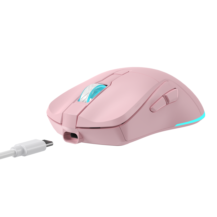 BARACUDA bežični gaming miš BGM-124 TURTLE 3.200dpi rozi