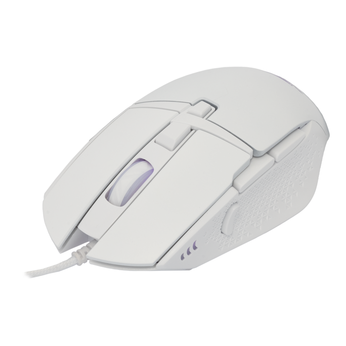 BARACUDA gaming miš BGM-052 RAPTOR bijeli 6.400dpi