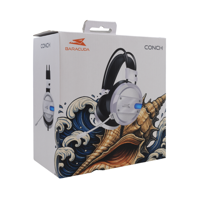 BARACUDA gaming slušalice BGH-031 CONCH bijele