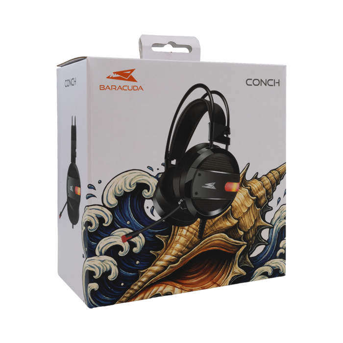 BARACUDA gaming slušalice BGH-031 CONCH crne
