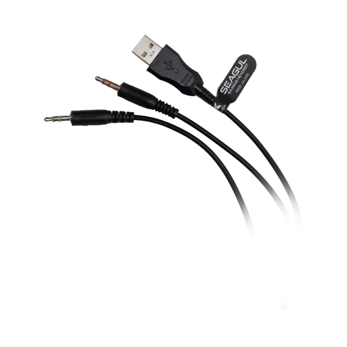 BARACUDA gaming slušalice BGH-041 SEAGUL crne
