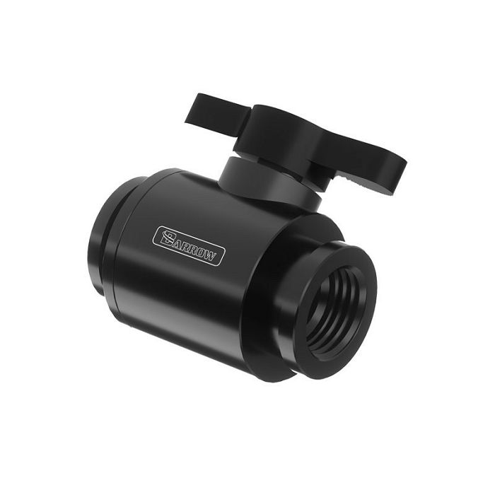 Barrow Ball Valve (10mm) G1/4 Zoll Kugelhahn, black - black TLQFS-V1 b b