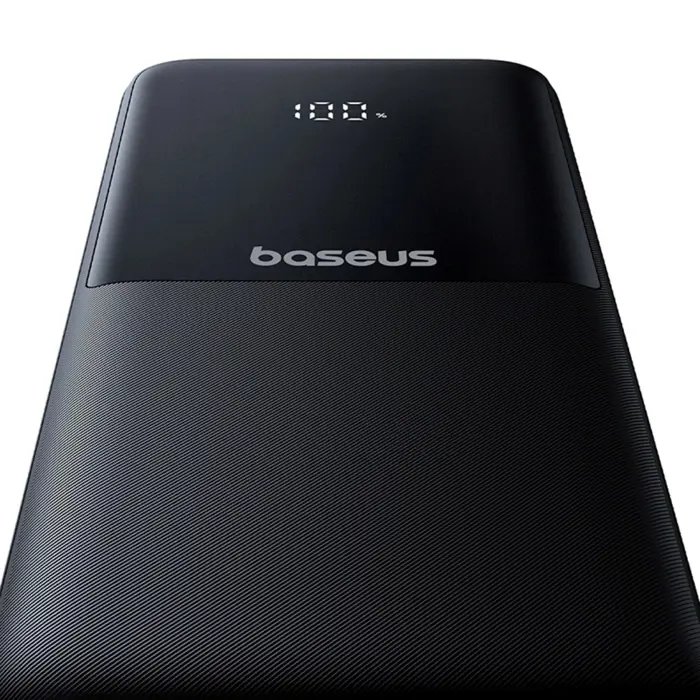 Baseus Lipow Powerbank with dual built-in cable and display 10000mAh 22.5W Black