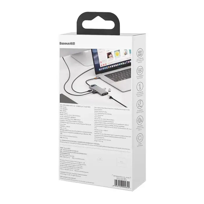 Baseus Metal Gleam USB 3.2 Gen 1 (3.1 Gen 1) Type-C Grey