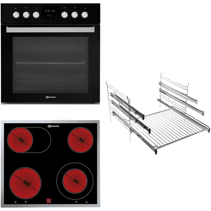 Bauknecht Bauk stove set HEKO H500 (black/silver)