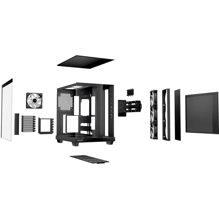 be quiet! Light Base 500 LX Black, tower case, black