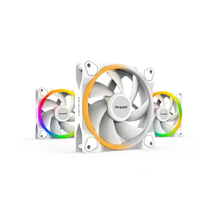 be quiet! Light Wings ARGB PWM Fan, Triple Pack - 120mm, white