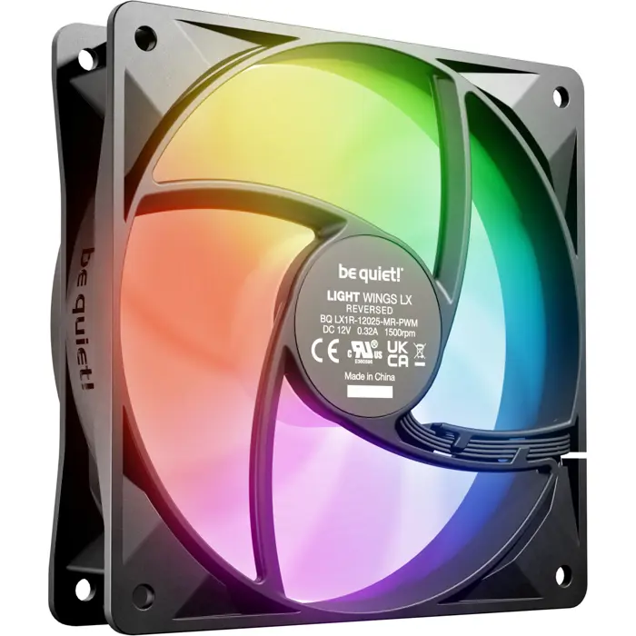 Be quiet Light Wings LX PWM 120 mm Reverse (black, 120 mm)