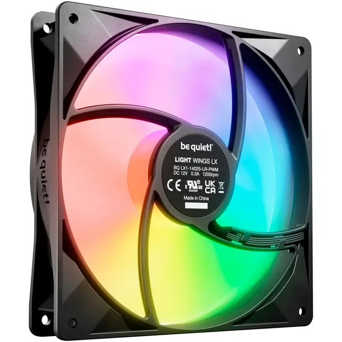 be quiet! Light Wings LX PWM 140 mm, case fan (black)