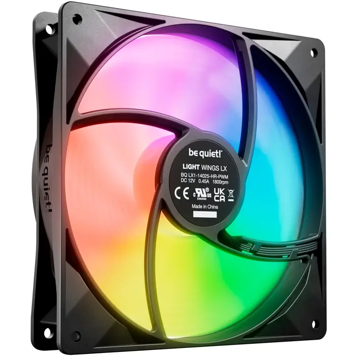be quiet! Light Wings LX PWM high-speed 140 mm, case fan (black)