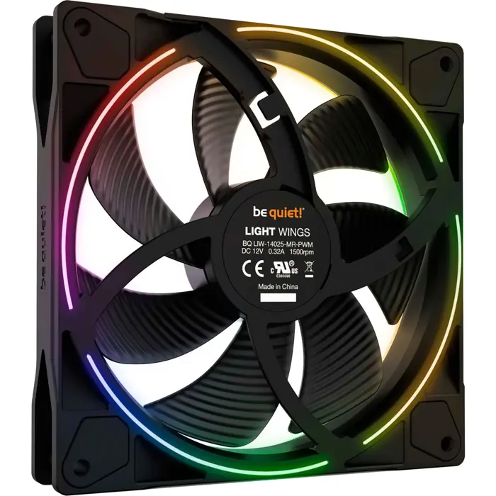 be quiet! Light Wings PWM 140x140x25 | BL074