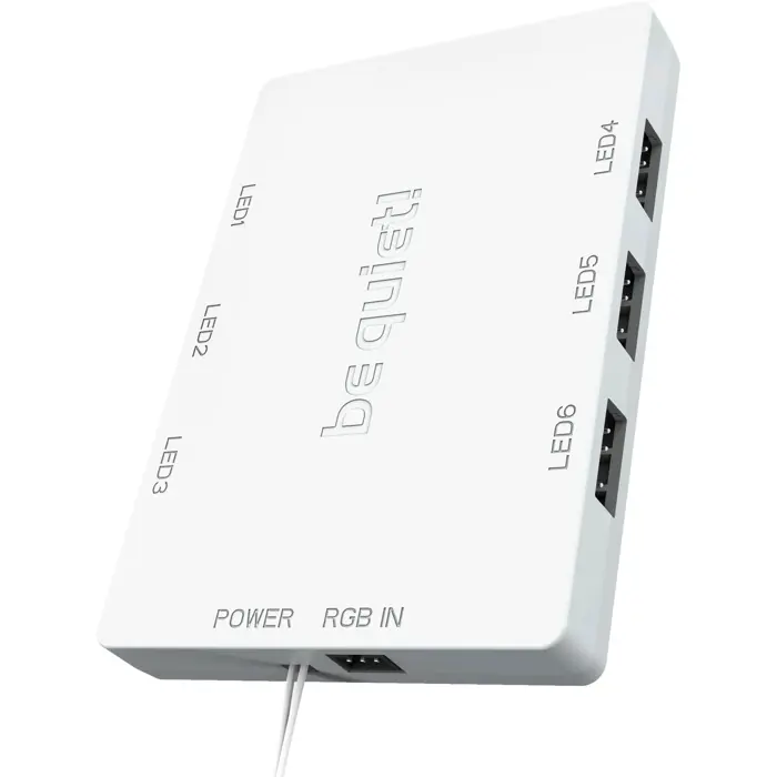 be quiet! Light Wings White 140mm PWM Triple Pack, case fan (white, pack of 3, incl. ARGB hub)